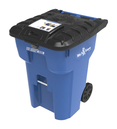 Photo of a 95 Gallon Fully Automated Bear Resistant Roll-Out Cart