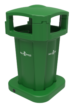 Photo of a 60 Gallon Public Litter Container