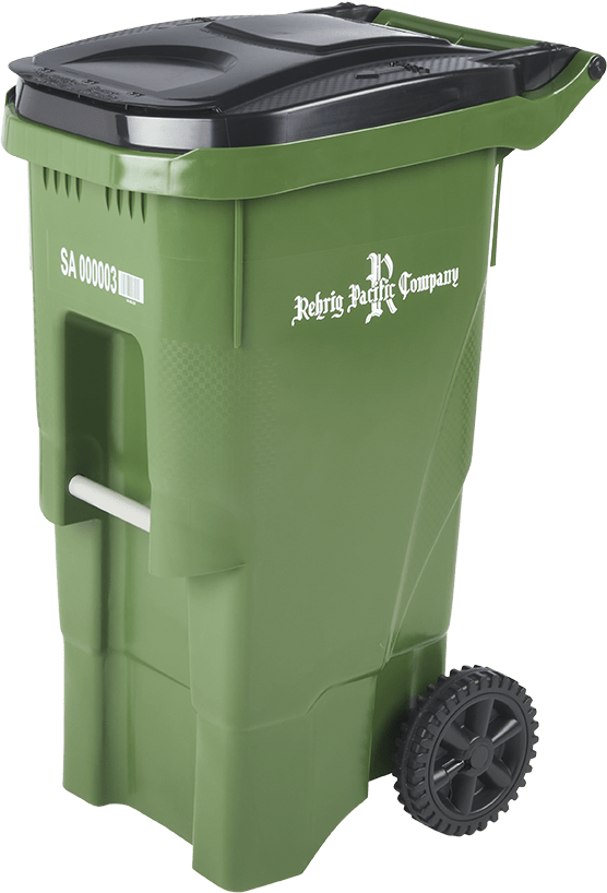 Photo of a 100 Liter EnviroGuard Roll-Out Cart