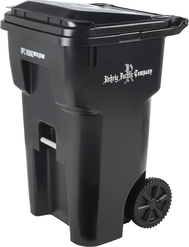Photo of a 65 Gallon Nestable Bar Roll-Out Cart