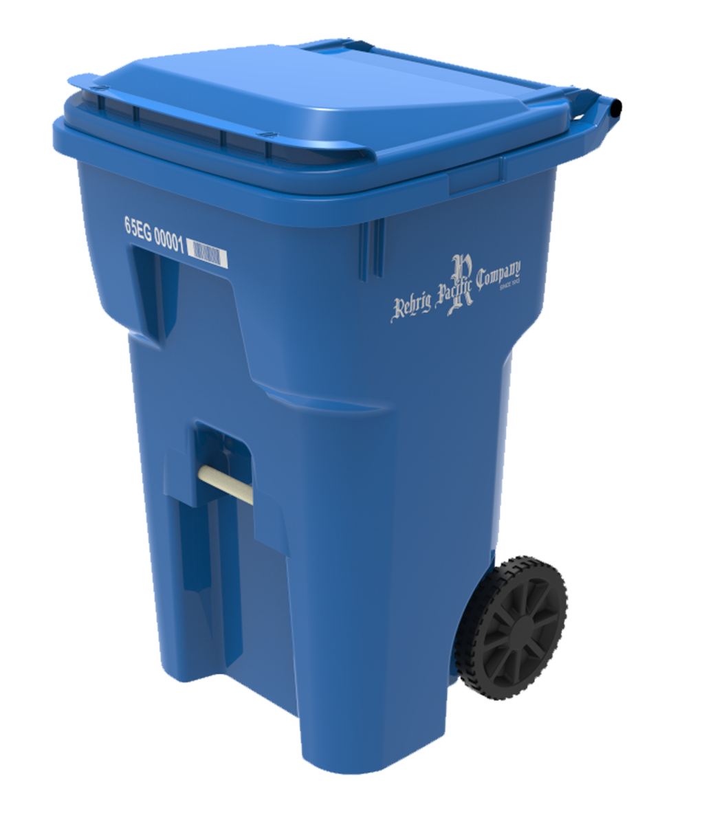 Photo of a 65 Gallon EnviroGuard Roll-Out Cart