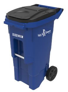 Photo of a 100 Liter EnviroGuard Euro Roll-Out Cart
