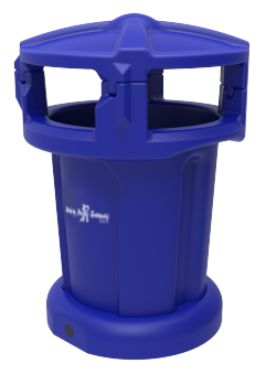 Photo of a 75 Gallon Public Litter Container