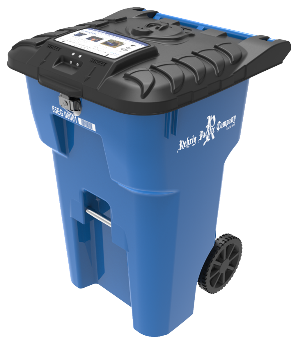 Photo of a 65 Gallon Fully-Automated Bear Resistant Roll-Out Cart